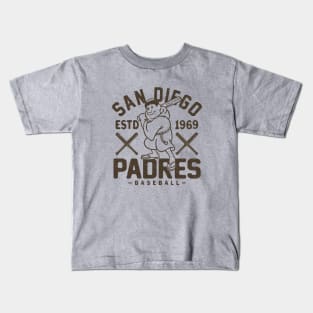 Retro San Diego Padres 1 by Buck Tee Kids T-Shirt